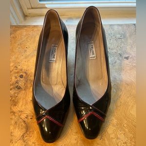 Vintage Celine Patent Leather Kitten Heels- size 38